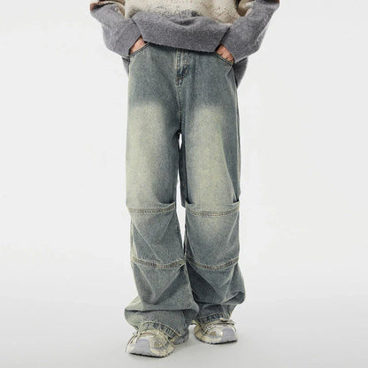 A pair of vintage-inspired denim overalls, featuring a classic workwear design and a premium cotton construction for the modern Kiwi bloke.