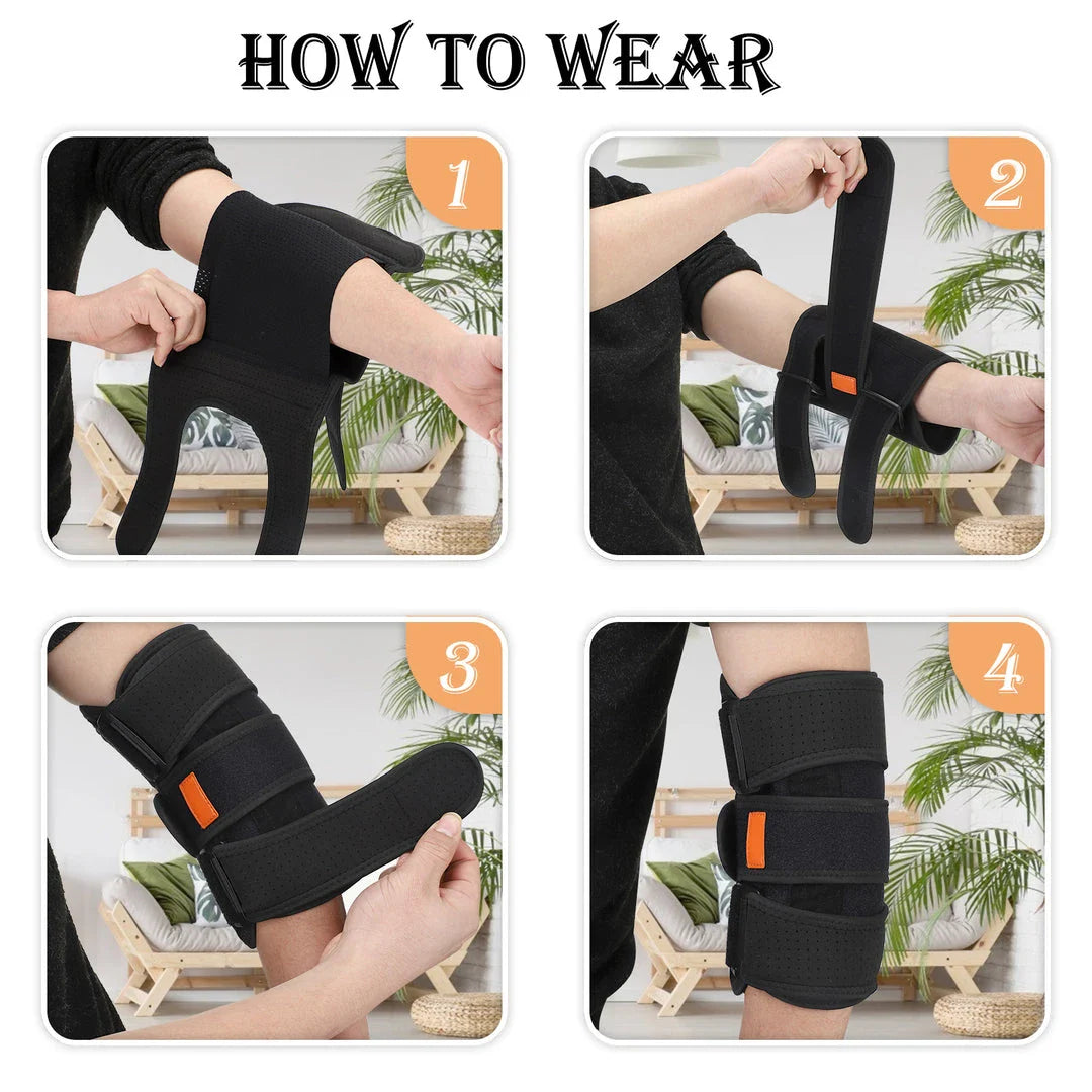 Supportive Elbow Brace with Aluminum Strips for Kiwi Athletes and Active Lifestyles