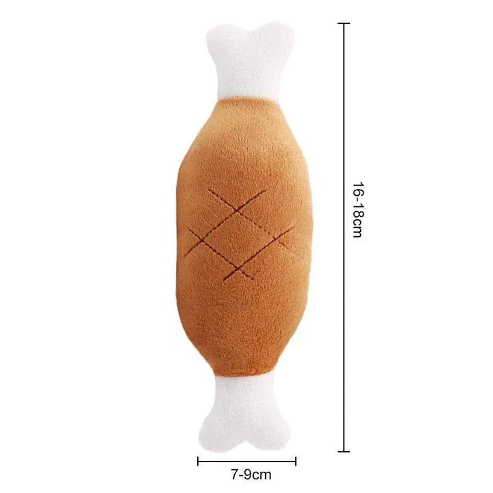 Cute Bone Plush Toy - Sustainable and Durable Chew Toy for New Zealand Dogs