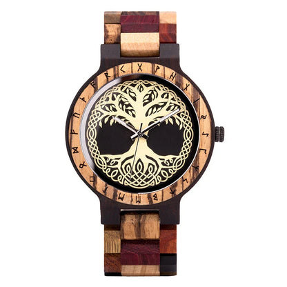 Stylish wooden quartz watch with natural wood design and reliable Japanese movement, perfect for Kiwi lifestyle