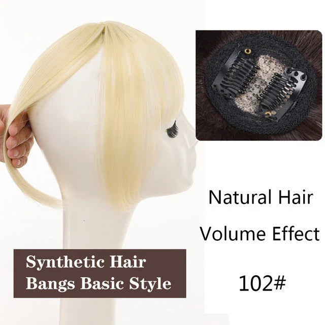 Premium 3D Bangs Wig Set in various shades for concealing uneven hairlines and adding volume to hairstyles