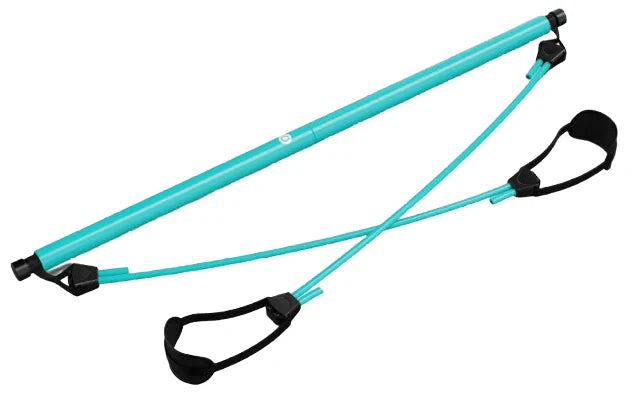 Versatile Fitness Bar with adjustable resistance for full-body workouts, including chest expansion, arm strengthening, yoga, and Pilates exercises.