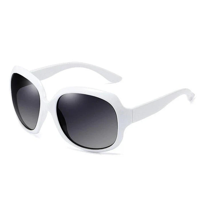 Elegant oversized polarized sunglasses with gradient tint, offering UV protection and style for Kiwi fashionistas