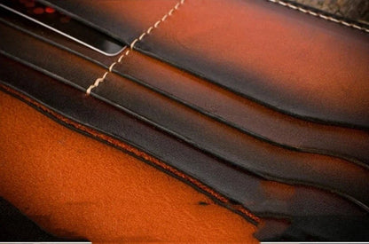 Men's premium leather jacket with unique embossed detailing and feather-like accents, perfect for the Kiwi lifestyle.