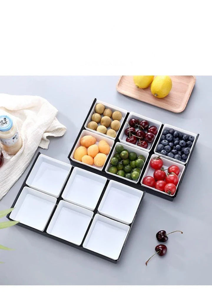 Stylish reusable plastic snack trays in various colours, perfect for Kiwi homes and outdoor gatherings