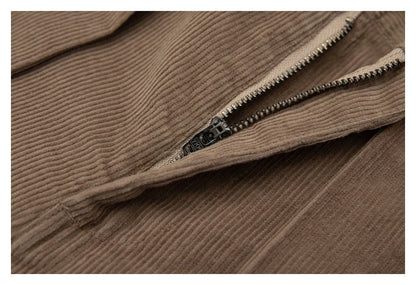 Stylish retro-inspired corduroy casual pants in a straight-leg fit, perfect for the laid-back Kiwi lifestyle.