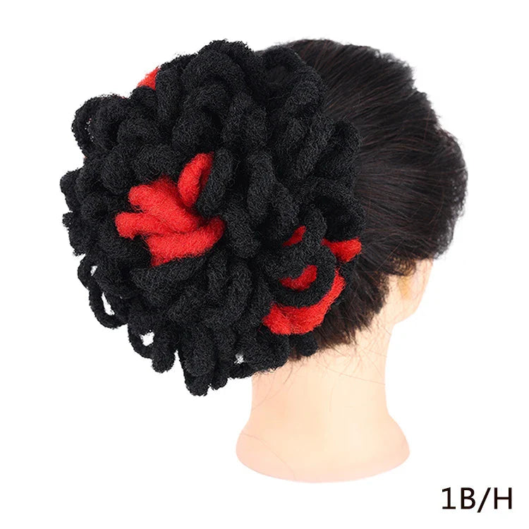 A stylish and eco-friendly Afro Hair Bag with adjustable drawstring, suitable for various hairstyles like buns, dreadlocks, and Afros.