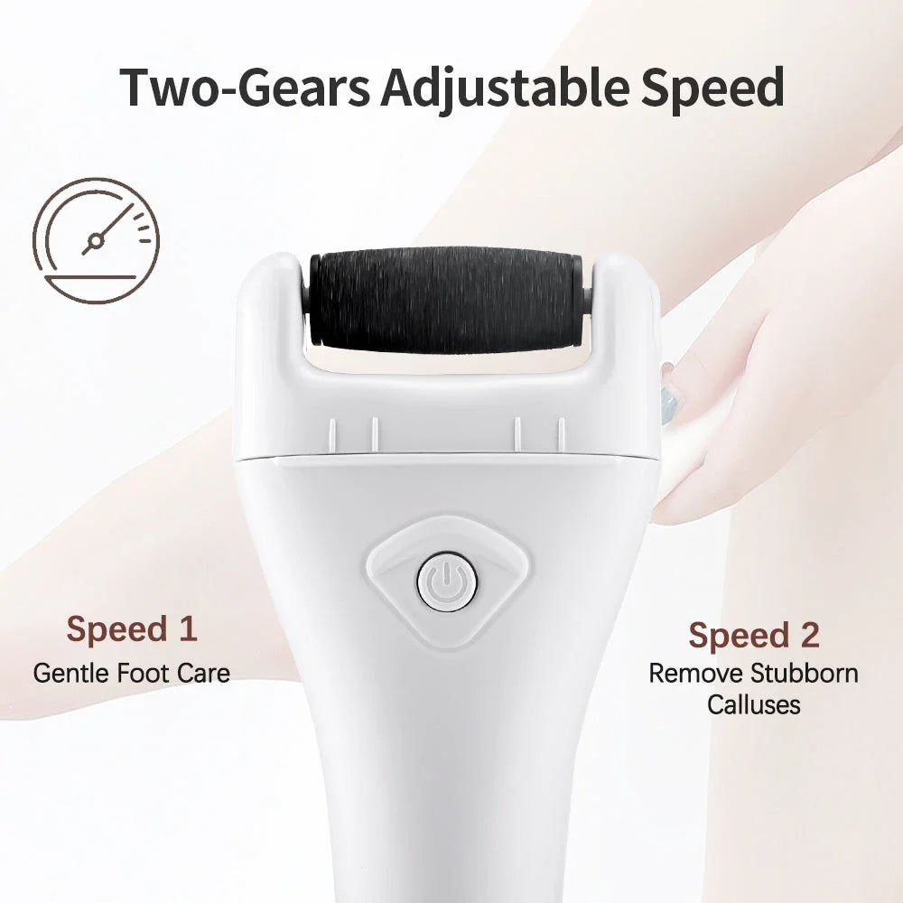 Premium Electric Pedicure Tool with adjustable speeds, long-lasting battery, and durable grinding head for smooth, rejuvenated feet