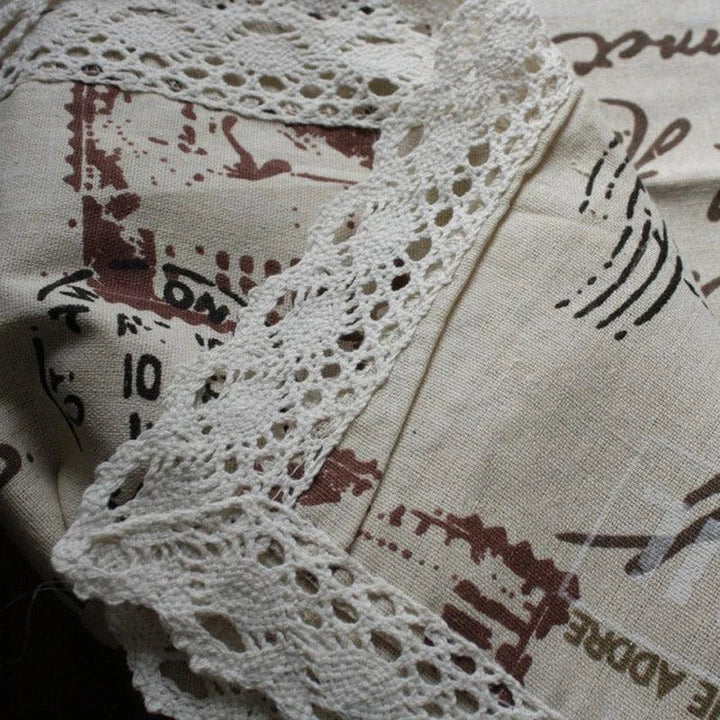 Shopfluxpro NZ Stylish Paris-Themed Cotton and Linen Tablecloth