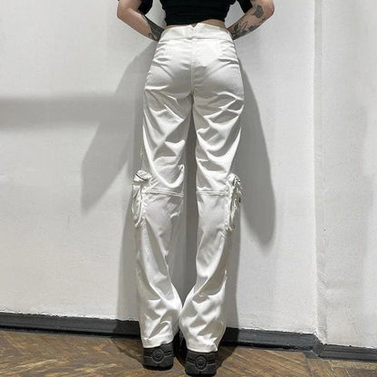 Durable multi-pocket straight leg jeans in white color, designed for the active Kiwi lifestyle