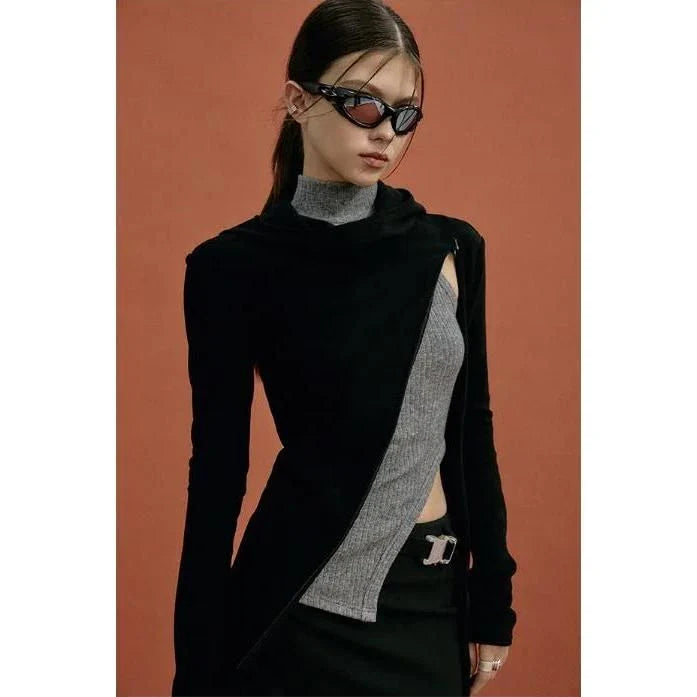 Stylish knitted pullover with elegant ruffled collar, perfect for keeping warm during New Zealand's autumn and winter seasons