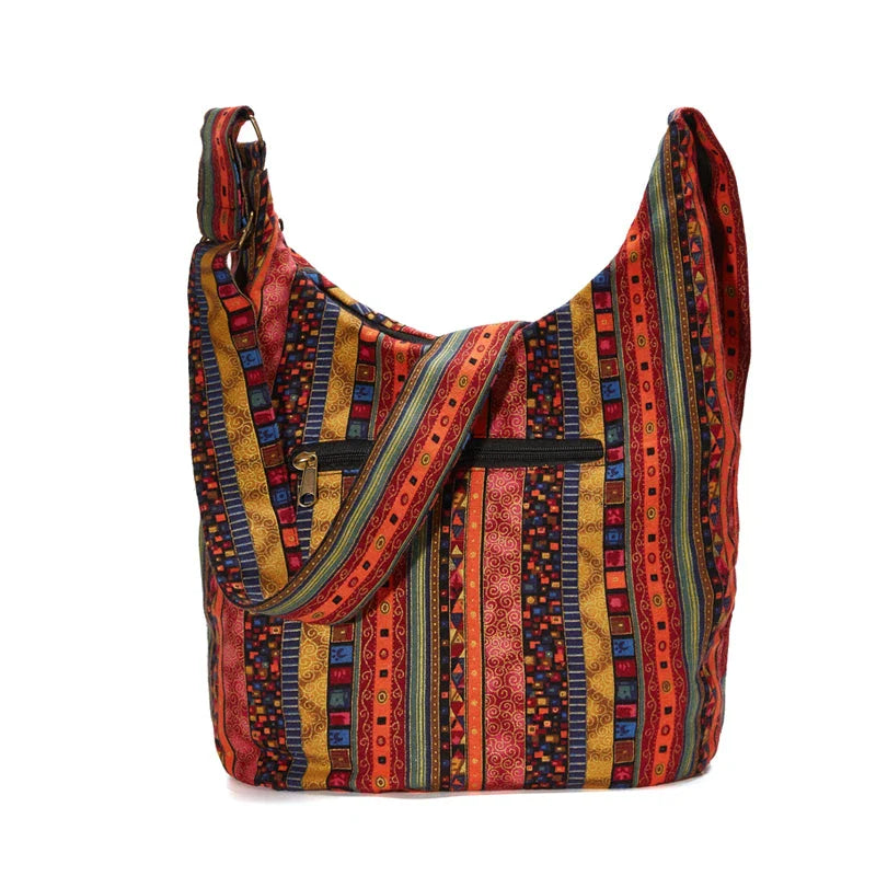 Shopfluxpro NZ Timeless Bohemian Style: Vintage Canvas Shoulder Bag