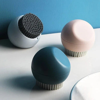 Versatile Cleaning Brush Ball made from durable ABS and silicone materials for eco-friendly, comprehensive cleaning in Kiwi homes