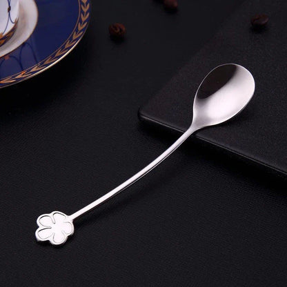 Stylish stainless steel dessert spoons with a mirror-polished finish, suitable for Kiwi cafes and homes