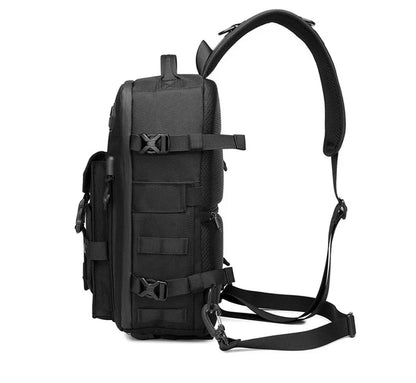 A rugged, waterproof crossbody bag with an adjustable, telescopic design for active Kiwi men