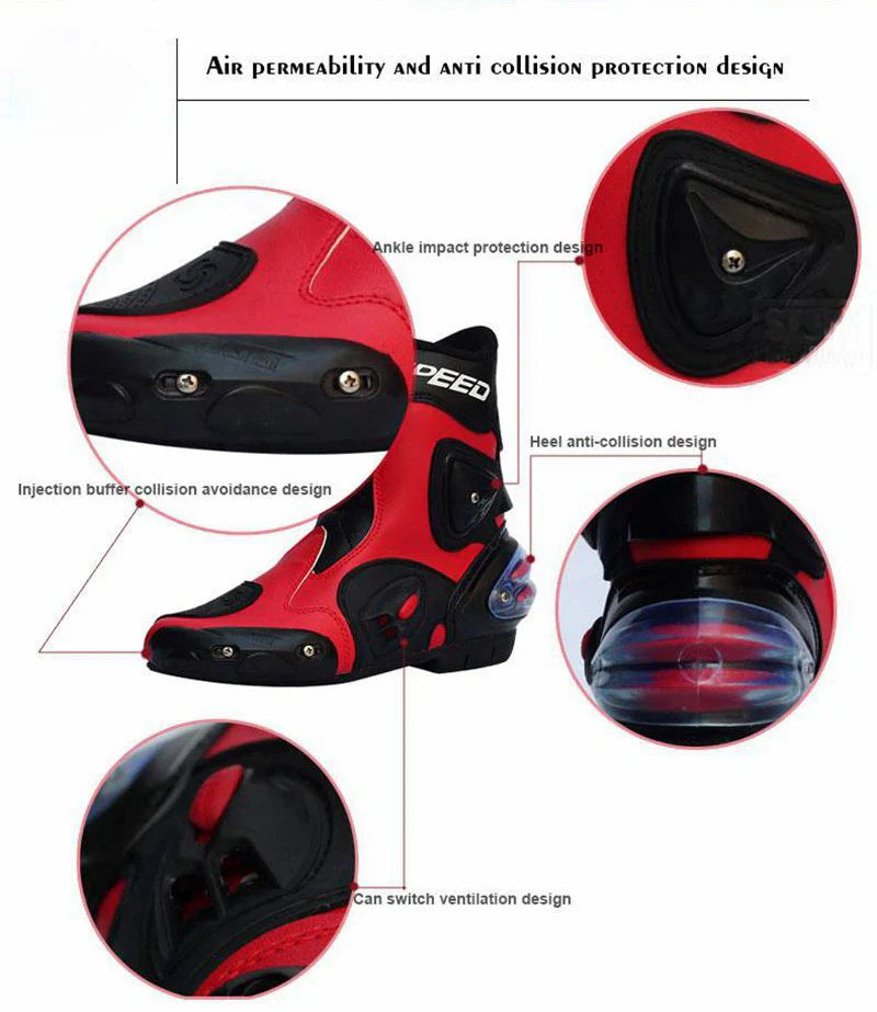 Shopfluxpro NZ Versatile Motorcycle Riding Boots for Kiwi Adventurers