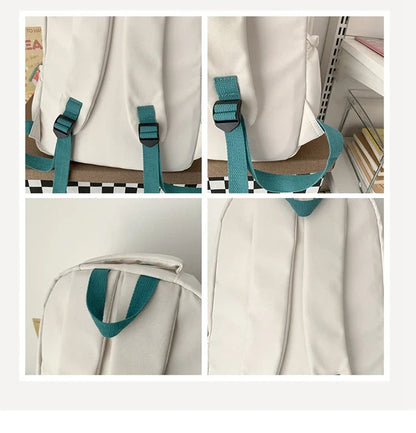 A stylish Japanese-inspired cat backpack with a large capacity, breathable nylon construction, and dedicated storage compartments for student essentials.