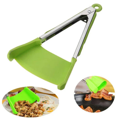 Versatile 2-in-1 Cooking Spatula with stainless steel core and silicone grip, perfect for Kiwi kitchens
