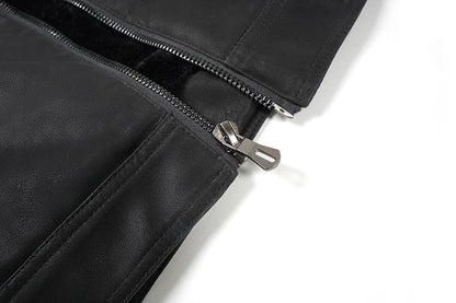 Stylish stand collar leather jacket for Kiwi men, featuring premium brushed PU leather and a tailored fit for a refined, casual-cool look.