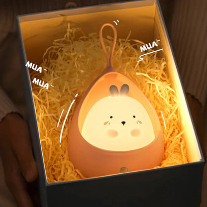 Cute animal-themed LED night light with motion sensor for Kiwi kids' bedrooms and nurseries