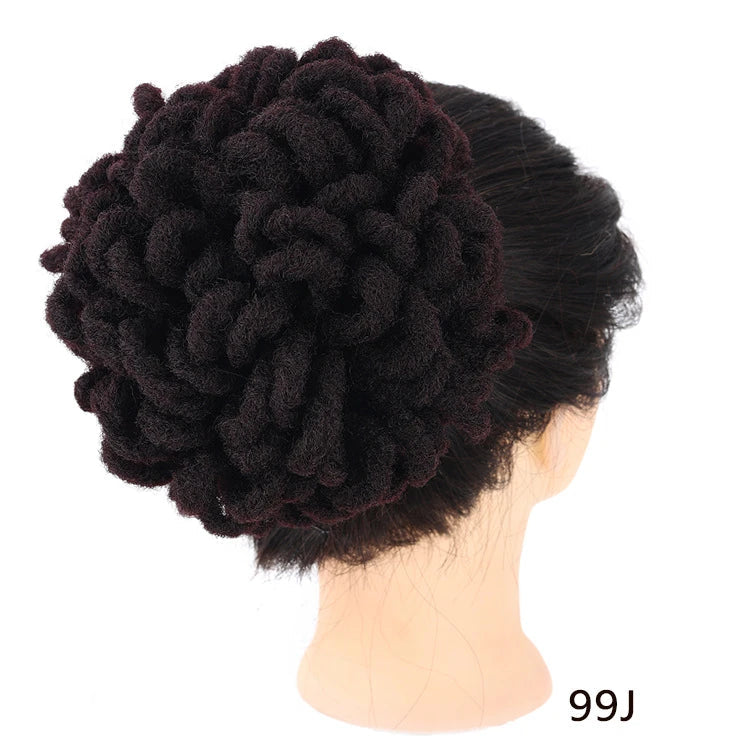 A stylish and eco-friendly Afro Hair Bag with adjustable drawstring, suitable for various hairstyles like buns, dreadlocks, and Afros.