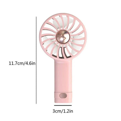 Compact USB-Powered Portable Mini Fan with powerful airflow, silent operation, and built-in aromatherapy