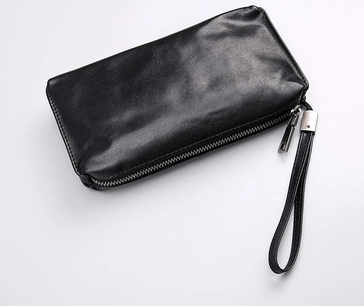 Premium Top-Grain Leather Wallet in Retro Casual Style for Kiwi Blokes