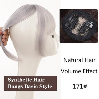 Premium 3D Bangs Wig Set in various shades for concealing uneven hairlines and adding volume to hairstyles