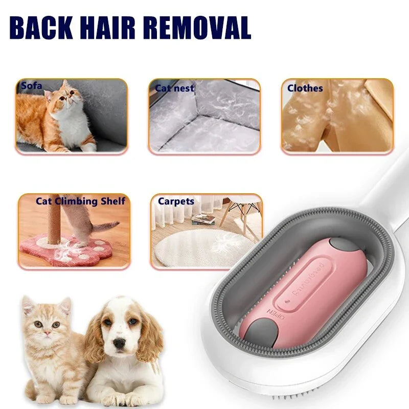 A high-quality grooming comb with a double-sided design for removing loose hair, knots, and dander from cats of all hair types.