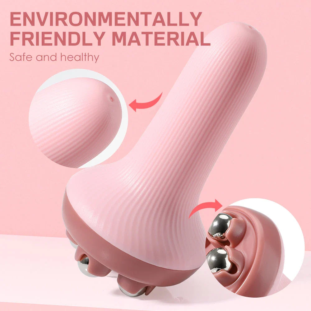 Premium Body Shaping Massage Roller with Five Rotating Balls for Effective Fat Reduction and Muscle Toning