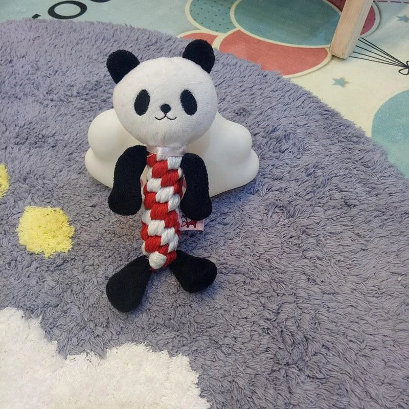 Colorful cotton rope toy for dogs in various sizes, designed for play and exercise for Kiwi canines