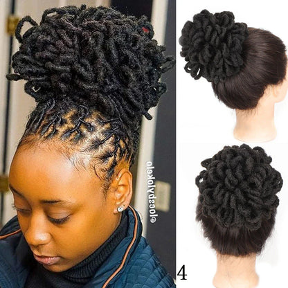 A stylish and eco-friendly Afro Hair Bag with adjustable drawstring, suitable for various hairstyles like buns, dreadlocks, and Afros.