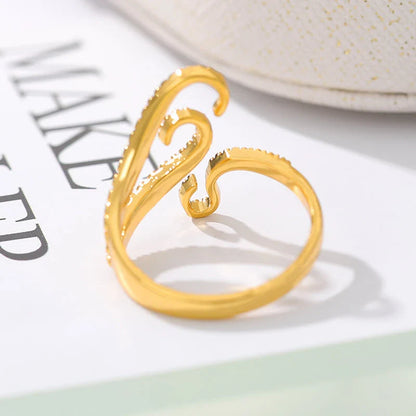 Adjustable octopus tentacle wrap ring in gold, a unique and versatile accessory for Kiwis