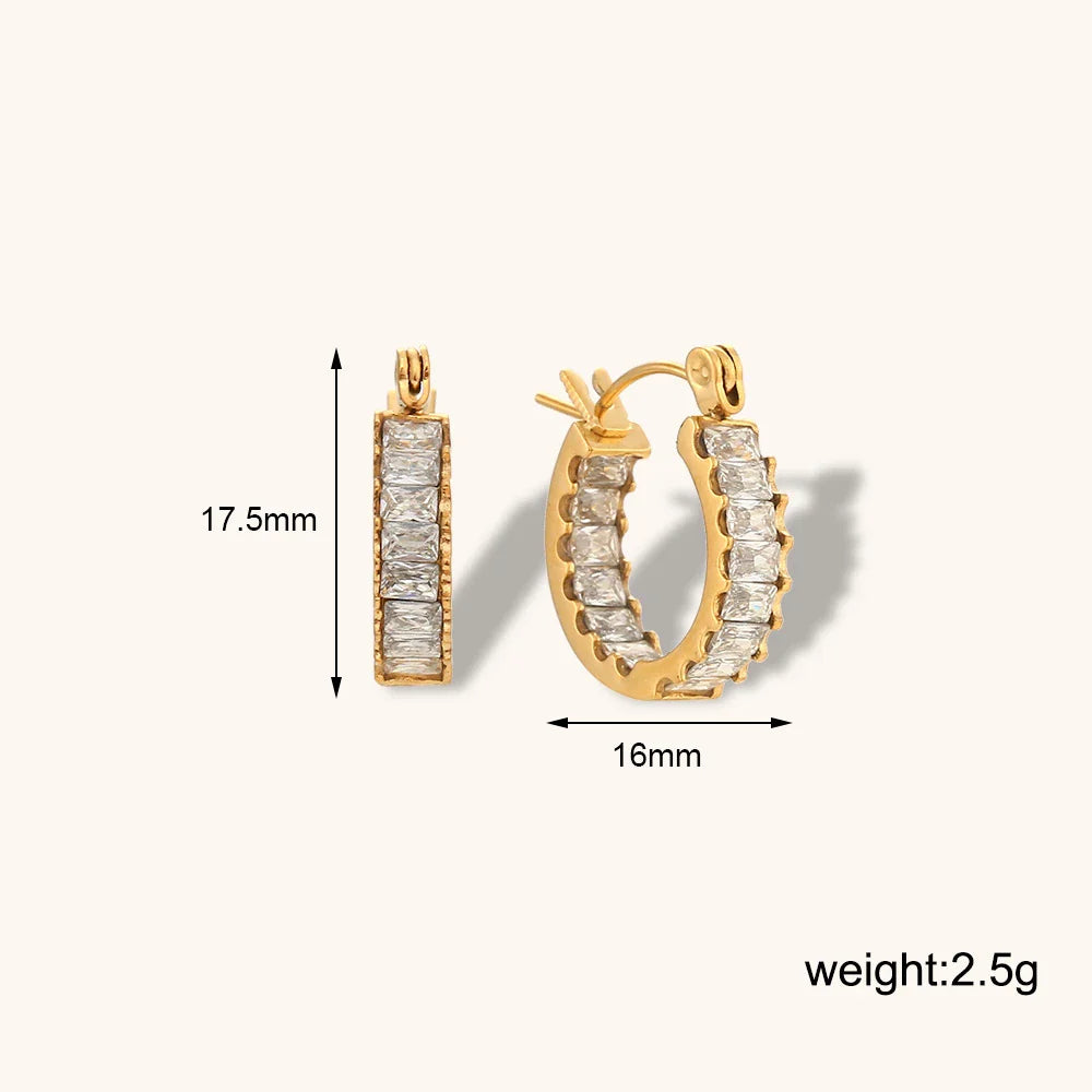 Stylish stainless steel earrings in various colors, a modern and durable fashion accessory