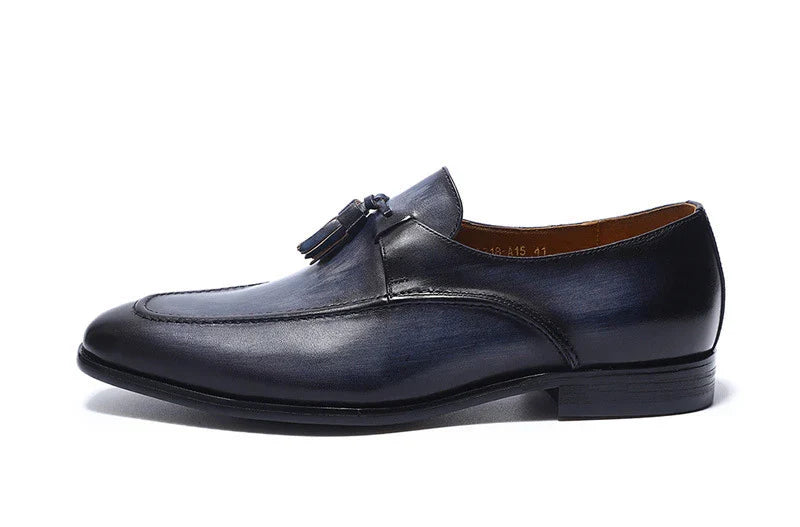 Premium leather loafers with unique, modern design and durable rubber soles for Kiwi style and comfort