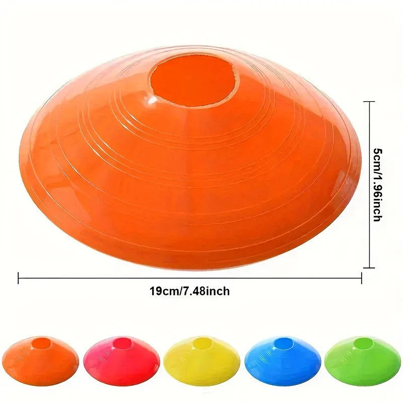 Dynamic Cone Set - Eco-friendly football training equipment with vibrant colours and rounded corners for safe, versatile drills