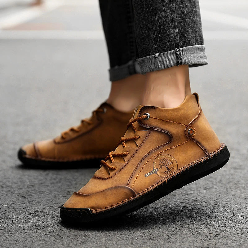 Shopfluxpro NZ Rugged Retro Leather Boots: Crafted for Kiwi Explorers