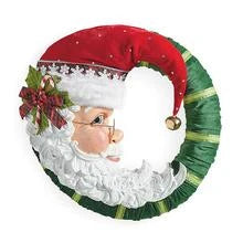 Festive Santa Claus throw pillow with soft, cosy fabric for a charming holiday accent piece