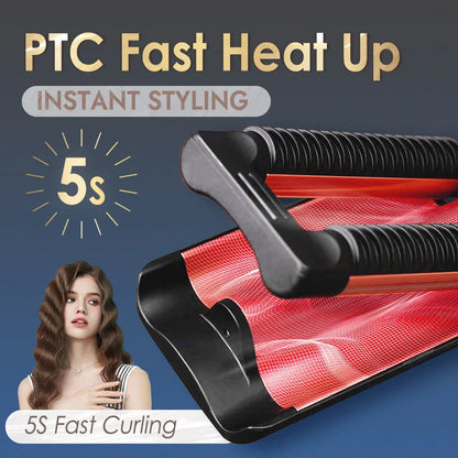 Professional 3-Barrel Curling Iron for creating salon-quality waves at home