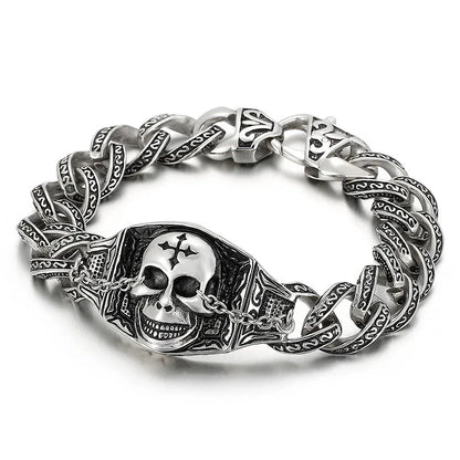 Stylish stainless steel bracelet with a geometric design, showcasing a modern and bold Kiwi-inspired accessory