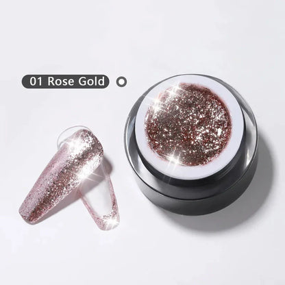 High Flash Glitter Gel Nail Polish Set - Vibrant Colours, Long-Lasting Wear, Eco-Friendly Formula