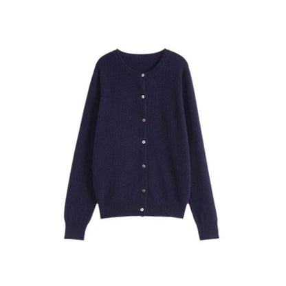 Premium 100% New Zealand Wool Single Breasted Cardigan in Camel, Blue, and Red colours for fashionable Kiwi women