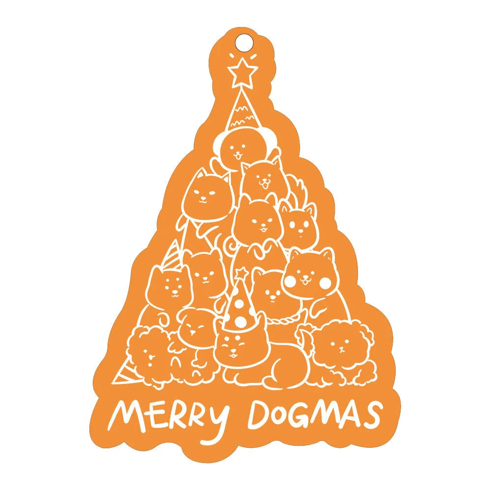 A charming acrylic car-shaped ornament with vibrant colors and a reflective finish, perfect for Christmas decor.