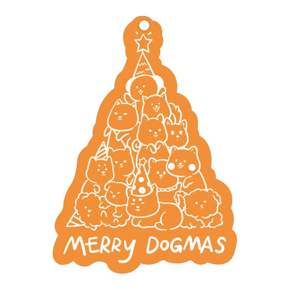 A charming acrylic car-shaped ornament with vibrant colors and a reflective finish, perfect for Christmas decor.