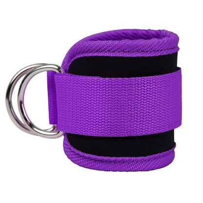 Ankle strap resistance bands in various colours for hip and leg strength training
