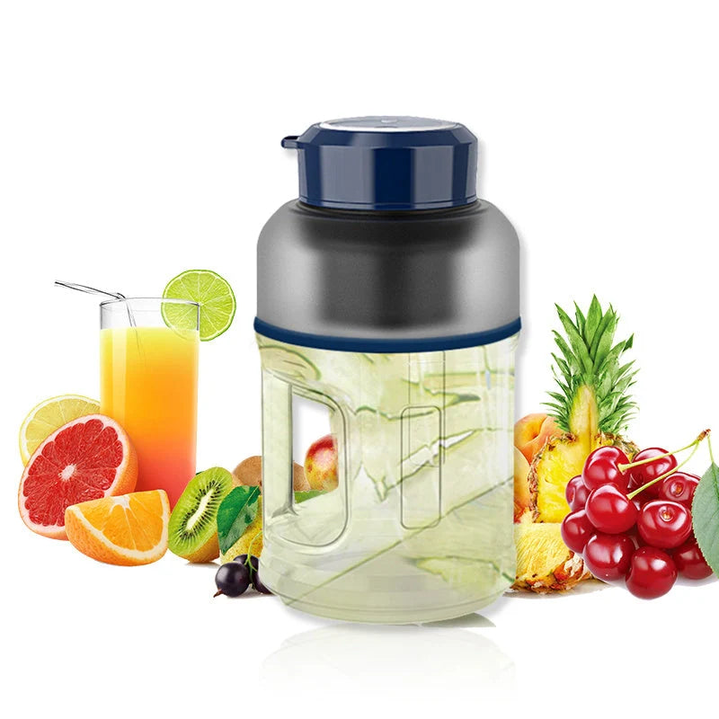 1500ml portable blender cup in various colors, featuring high-speed blending and durable TRITAN material