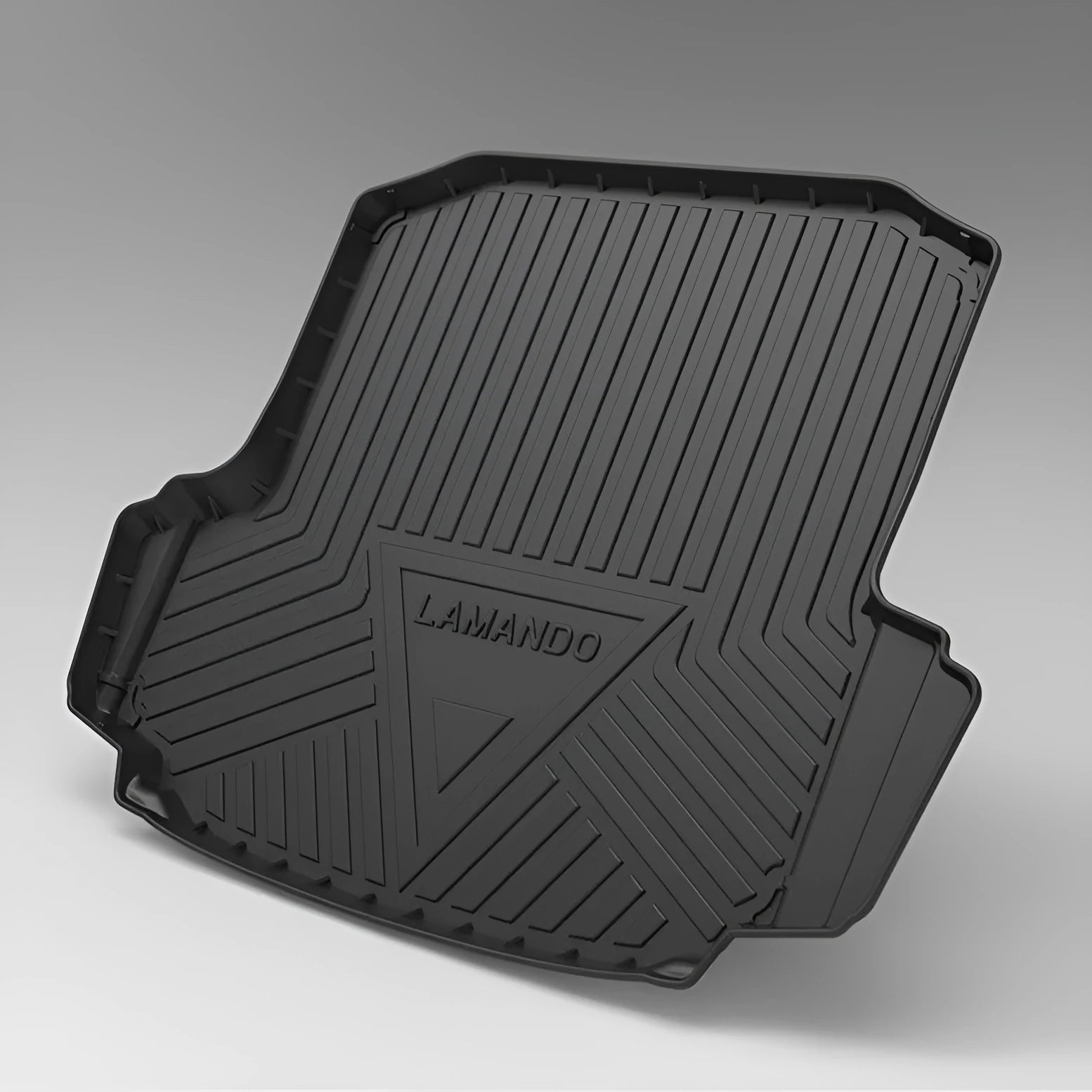 Black carbon fibre pattern TPE car boot liner protector for vehicle trunk floor protection
