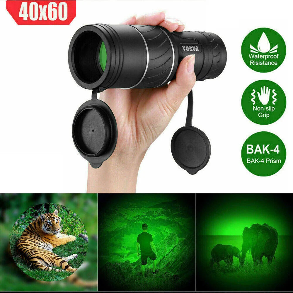 40x60 Day Night Vision HD Optical Monocular for outdoor observation
