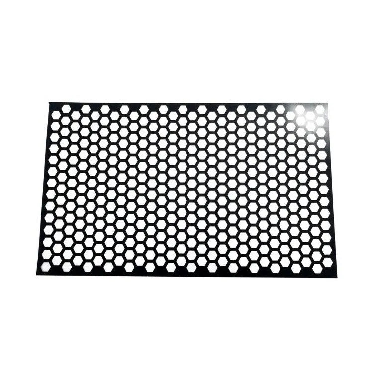 Black honeycomb pattern adhesive sticker for car taillight decoration, measuring 48x30 cm.