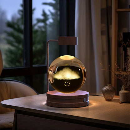 Dazzling crystal ball nightlight with captivating cosmic designs, creating a warm, soothing ambiance in your home
